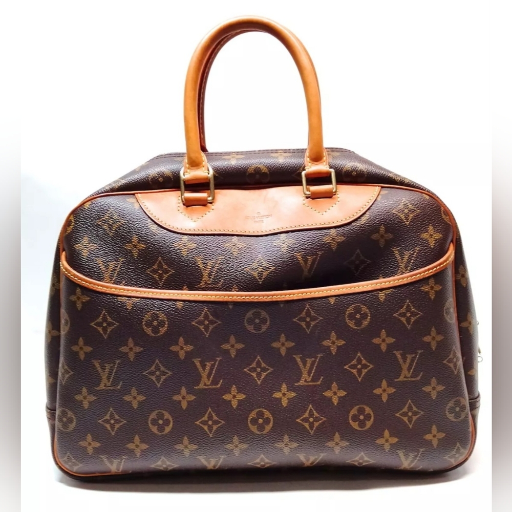 LOUIS VUITTON MONOGRAM DEAUVILLE BOWLING VANITY HANDBAG